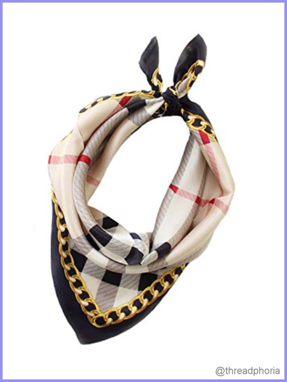 100% Mulberry Silk Square Scarf 21" Neckerchief Gift Wrapped